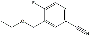 3-(ethoxymethyl)-4-fluorobenzonitrile Struktur