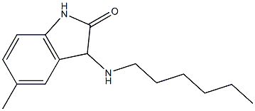3-(hexylamino)-5-methyl-2,3-dihydro-1H-indol-2-one Struktur