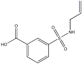 3-(prop-2-en-1-ylsulfamoyl)benzoic acid Struktur