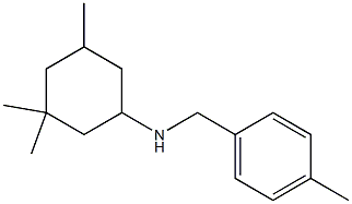 3,3,5-trimethyl-N-[(4-methylphenyl)methyl]cyclohexan-1-amine Struktur