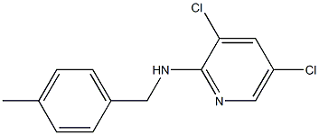 3,5-dichloro-N-[(4-methylphenyl)methyl]pyridin-2-amine Struktur