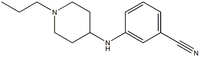 3-[(1-propylpiperidin-4-yl)amino]benzonitrile Structure