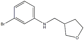 3-bromo-N-(oxolan-3-ylmethyl)aniline Struktur