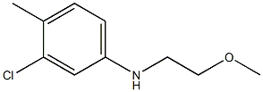 3-chloro-N-(2-methoxyethyl)-4-methylaniline Struktur