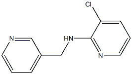 3-chloro-N-(pyridin-3-ylmethyl)pyridin-2-amine Struktur
