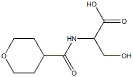 3-hydroxy-2-(oxan-4-ylformamido)propanoic acid Struktur