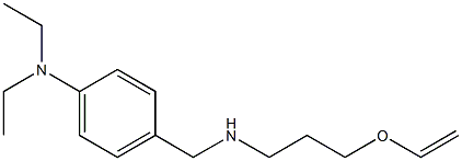4-({[3-(ethenyloxy)propyl]amino}methyl)-N,N-diethylaniline Structure