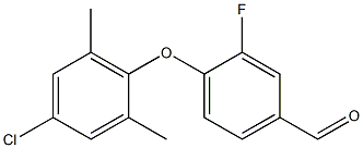 4-(4-chloro-2,6-dimethylphenoxy)-3-fluorobenzaldehyde Struktur