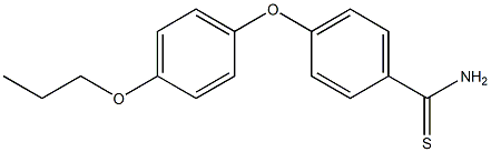 4-(4-propoxyphenoxy)benzene-1-carbothioamide Struktur