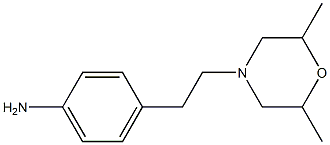 4-[2-(2,6-dimethylmorpholin-4-yl)ethyl]aniline Struktur