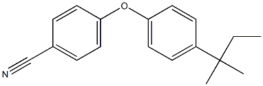 4-[4-(2-methylbutan-2-yl)phenoxy]benzonitrile Struktur