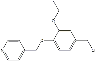 4-[4-(chloromethyl)-2-ethoxyphenoxymethyl]pyridine Struktur