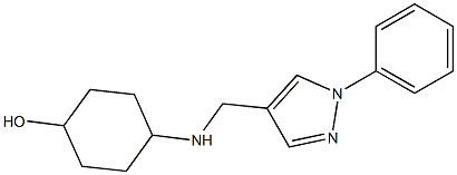 4-{[(1-phenyl-1H-pyrazol-4-yl)methyl]amino}cyclohexan-1-ol Structure