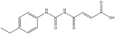 4-{[(4-ethylphenyl)carbamoyl]amino}-4-oxobut-2-enoic acid Struktur