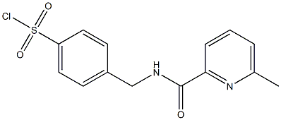 4-{[(6-methylpyridin-2-yl)formamido]methyl}benzene-1-sulfonyl chloride Struktur