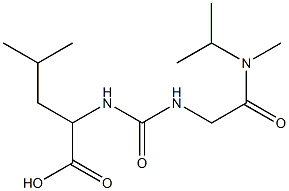 4-methyl-2-[({[methyl(propan-2-yl)carbamoyl]methyl}carbamoyl)amino]pentanoic acid Struktur