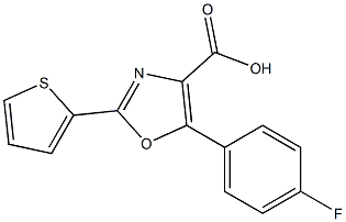 5-(4-fluorophenyl)-2-(thiophen-2-yl)-1,3-oxazole-4-carboxylic acid