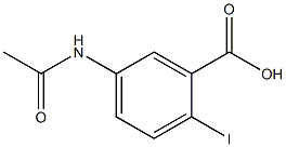 5-(acetylamino)-2-iodobenzoic acid Struktur