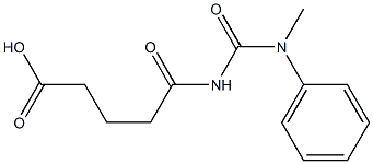 5-{[methyl(phenyl)carbamoyl]amino}-5-oxopentanoic acid Struktur