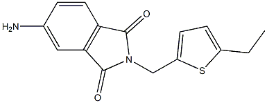 5-amino-2-[(5-ethylthiophen-2-yl)methyl]-2,3-dihydro-1H-isoindole-1,3-dione Struktur