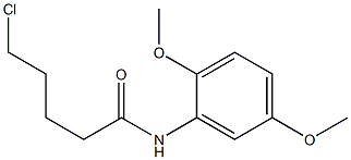 5-chloro-N-(2,5-dimethoxyphenyl)pentanamide Struktur