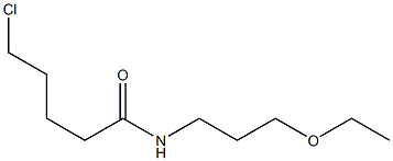 5-chloro-N-(3-ethoxypropyl)pentanamide Struktur