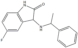 5-fluoro-3-[(1-phenylethyl)amino]-2,3-dihydro-1H-indol-2-one Struktur