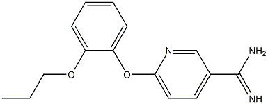 6-(2-propoxyphenoxy)pyridine-3-carboximidamide Struktur