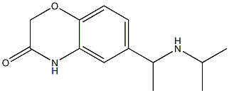 6-[1-(propan-2-ylamino)ethyl]-3,4-dihydro-2H-1,4-benzoxazin-3-one Structure