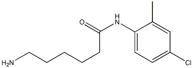 6-amino-N-(4-chloro-2-methylphenyl)hexanamide Struktur