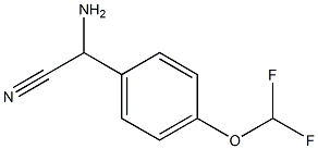amino[4-(difluoromethoxy)phenyl]acetonitrile Struktur