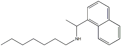 heptyl[1-(naphthalen-1-yl)ethyl]amine Struktur