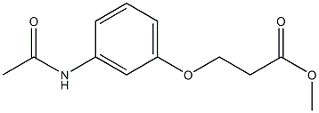 methyl 3-(3-acetamidophenoxy)propanoate Struktur