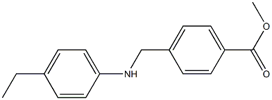 methyl 4-{[(4-ethylphenyl)amino]methyl}benzoate Structure