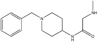 N-(1-benzylpiperidin-4-yl)-2-(methylamino)acetamide Struktur