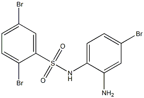 N-(2-amino-4-bromophenyl)-2,5-dibromobenzene-1-sulfonamide Struktur