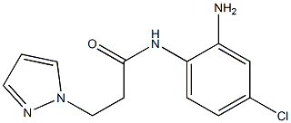 N-(2-amino-4-chlorophenyl)-3-(1H-pyrazol-1-yl)propanamide Struktur