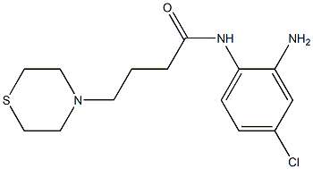 N-(2-amino-4-chlorophenyl)-4-(thiomorpholin-4-yl)butanamide Struktur
