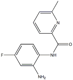 N-(2-amino-4-fluorophenyl)-6-methylpyridine-2-carboxamide Struktur