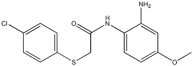 N-(2-amino-4-methoxyphenyl)-2-[(4-chlorophenyl)sulfanyl]acetamide Struktur