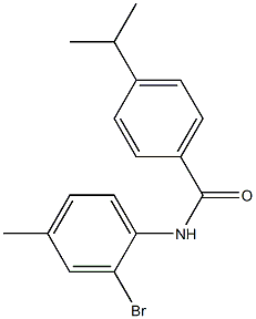 N-(2-bromo-4-methylphenyl)-4-(propan-2-yl)benzamide Struktur