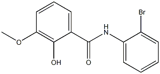 N-(2-bromophenyl)-2-hydroxy-3-methoxybenzamide Struktur