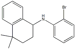 N-(2-bromophenyl)-4,4-dimethyl-1,2,3,4-tetrahydronaphthalen-1-amine Struktur