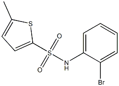N-(2-bromophenyl)-5-methylthiophene-2-sulfonamide Struktur
