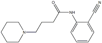 N-(2-cyanophenyl)-4-(piperidin-1-yl)butanamide Struktur