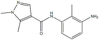 N-(3-amino-2-methylphenyl)-1,5-dimethyl-1H-pyrazole-4-carboxamide Struktur