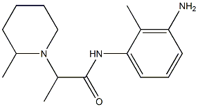 N-(3-amino-2-methylphenyl)-2-(2-methylpiperidin-1-yl)propanamide Struktur