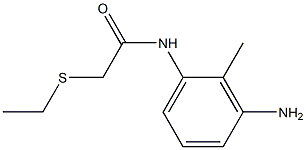 N-(3-amino-2-methylphenyl)-2-(ethylsulfanyl)acetamide Struktur