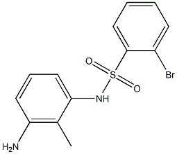 N-(3-amino-2-methylphenyl)-2-bromobenzene-1-sulfonamide Struktur