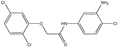 N-(3-amino-4-chlorophenyl)-2-(2,5-dichlorophenoxy)acetamide Struktur